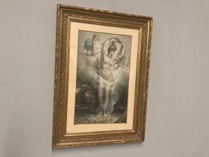 Litografia Antiga em estilo Art Nouveau do século XIX por Phileppe Benoist. Dimensões: 60 x 43 cm.